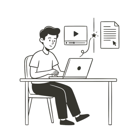 Laptop illustration showing Pluck browser extension productivity